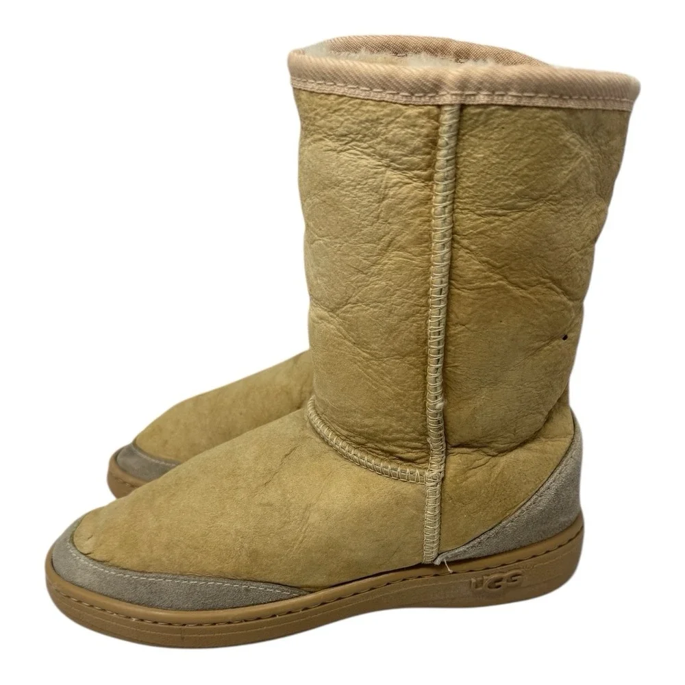 UGG‎ 🚨Australia 🤎Classic❄️ Y2k Tasman Lined Pure Wool Boots Beige Tan Suede 7